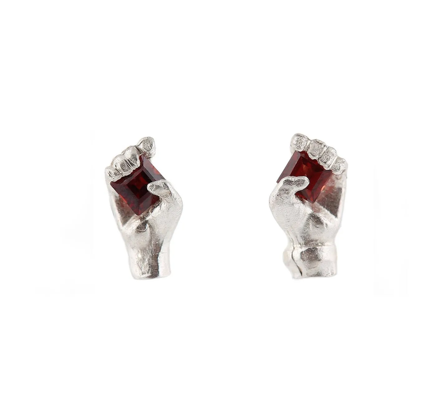 Dovilė Bertulytė miniature silver hand studs