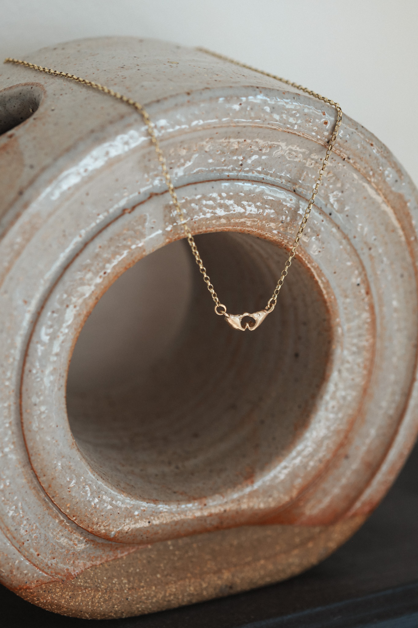 A Quiet Bond | Hand Heart Gold Necklace - Image 5