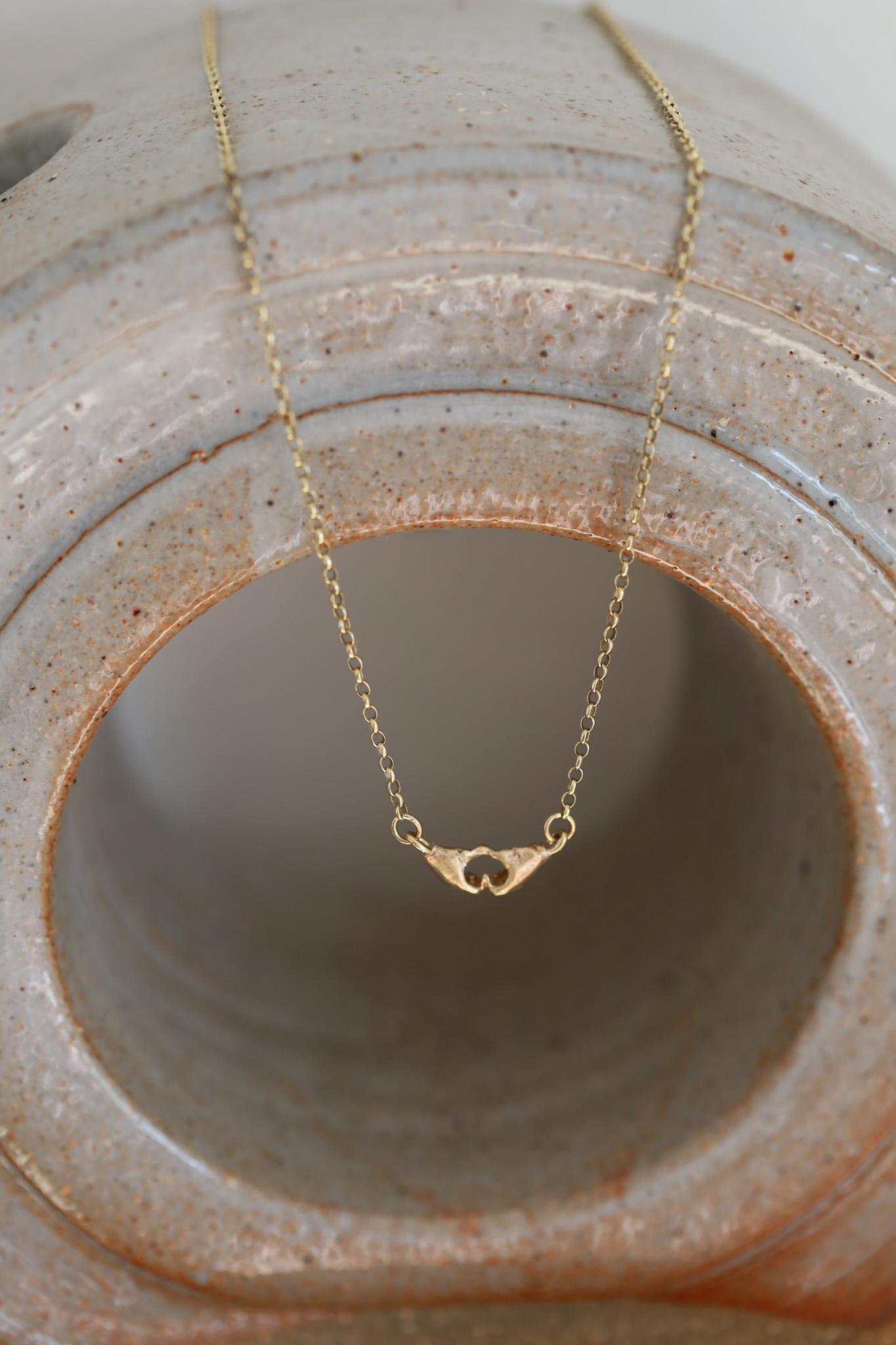 A Quiet Bond | Hand Heart Gold Necklace - Image 6
