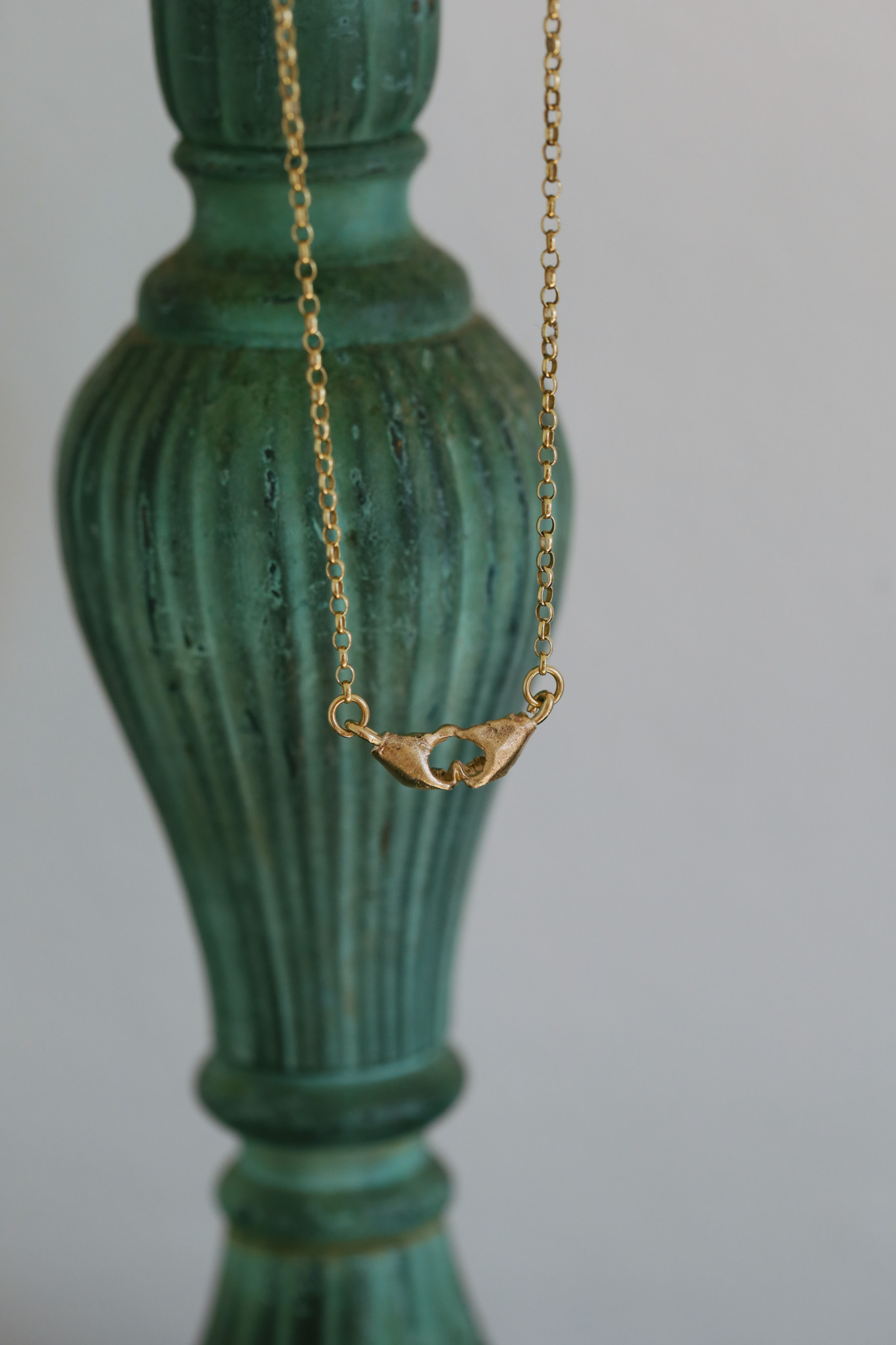 A Quiet Bond | Hand Heart Gold Necklace - Image 9