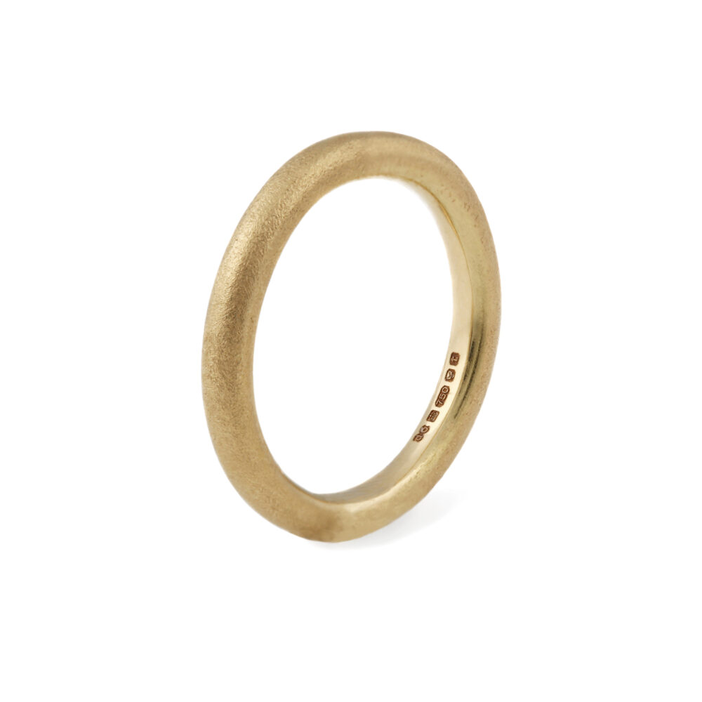 dovile b gold wedding band 18ct gold