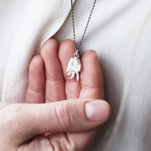 Phobia | Silver Hand Pendant All By Herself