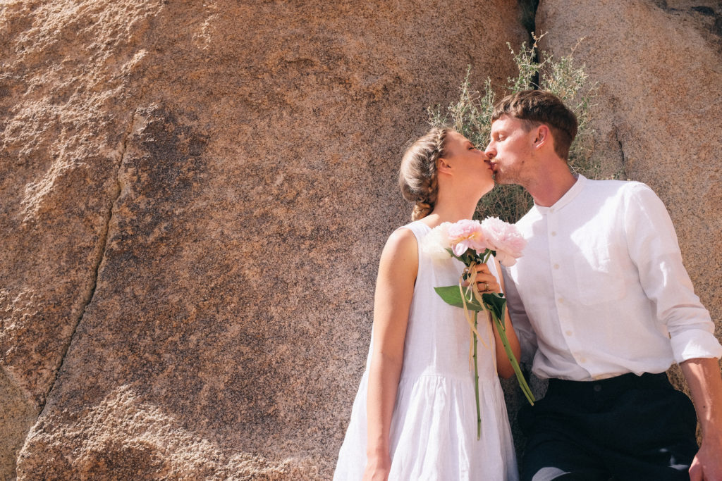 dovile b wedding joshua tree rustic